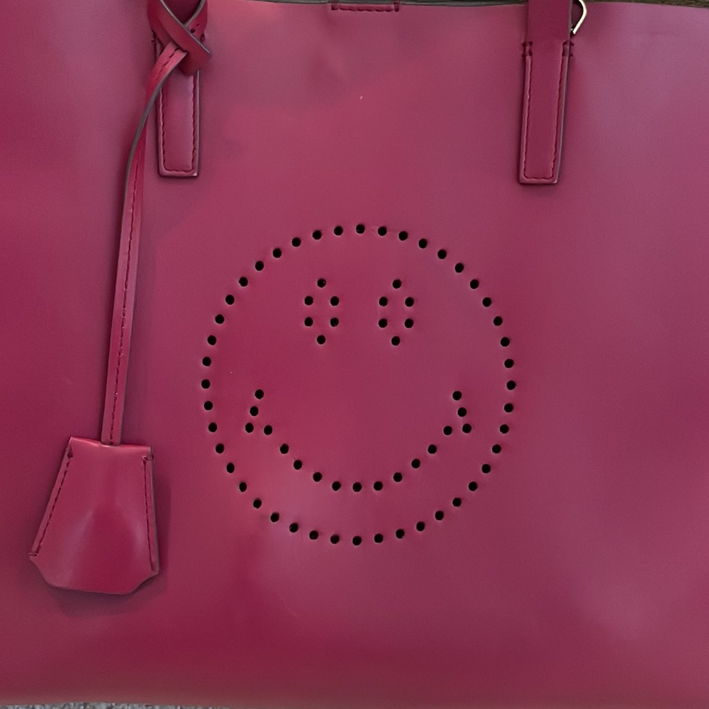 Anya Hindmarch Ebury Smiley Shopper Leather Tote Bag - Picture 3 of 13